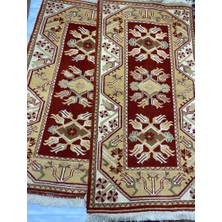 Milas El Dokuma Halı Kilim Çift Çeyrek Halı 90 x 150 cm Ada Milas