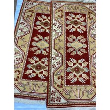 Milas El Dokuma Halı Kilim Çift Çeyrek Halı 90 x 150 cm Ada Milas
