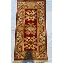 Milas El Dokuma Halı Kilim Çift Çeyrek Halı 90 x 150 cm Ada Milas