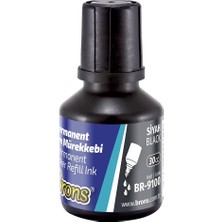 Brons BR-9100 Permanent Marker Kalem Mürekkebi 30CC Siyah