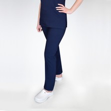 Nur Medikal Giyim Lacivert Likralı Pantolon 2XL Nefes Alan Kumaş Özelliği ile Konforlu Kullanım