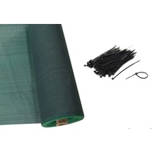 3x8 Metre %95 Gölgelik File Bahçe Duvarı Inşaat Otopark Çit Filesi Gölgeleme Filesi Duvar Kumaşı Tel Tülü Bağlama Kelepçeli