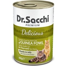 Dr. Sacchi Av Hayvanlı Yetişkin Kedi Konservesi 400 gr