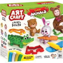 Art Craft Eğlenceli Hayvanlar Oyun Hamuru Seti 11 Parça