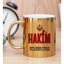 Hediye Dükkanı Kişiye Özel Hakim Gold Kupa Bardak