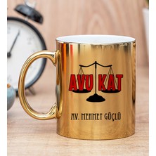 Hediye Dükkanı Kişiye Özel Avukat Gold Kupa Bardak