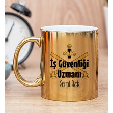 Hediye Dükkanı Kişiye Özel İş Güvenliği Uzmanı Gold Kupa Bardak