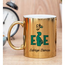 Hediye Dükkanı Kişiye Özel Ebe Gold Kupa Bardak