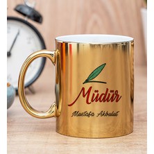 Hediye Dükkanı Kişiye Özel Müdür Gold Kupa Bardak