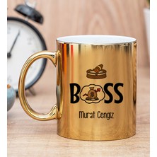 Hediye Dükkanı Kişiye Özel Patron Gold Kupa Bardak