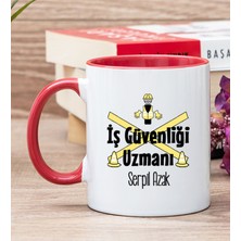 Hediye Dükkanı Kişiye Özel İş Güvenliği Uzmanı Kırmızı Kupa Bardak