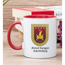 Hediye Dükkanı Kişiye Özel Kara Kuvvetleri Kırmızı Kupa Bardak