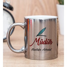 Hediye Dükkanı Kişiye Özel Müdür Silver Kupa Bardak