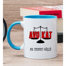 Hediye Dükkanı Kişiye Özel Avukat Mavi Kupa Bardak