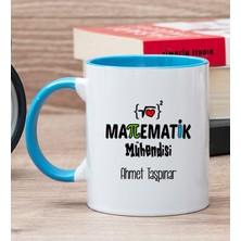 Hediye Dükkanı Kişiye Özel Matematik Mühendisi Mavi Kupa Bardak