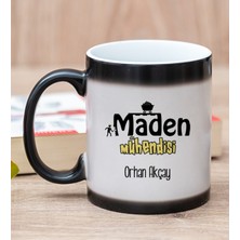 Hediye Dükkanı Kişiye Özel Maden Mühendisi Sihirli Kupa Bardak