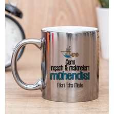 Hediye Dükkanı Kişiye Özel Gemi İnşaatı ve Mühendisi Silver Kupa Bardak