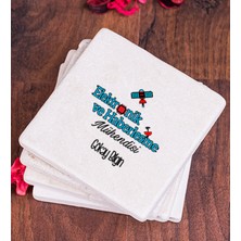 Hediye Dükkanı Kişiye Özel  Elektronik Haberleşme Mühendisi Taş Bardak Altlığı