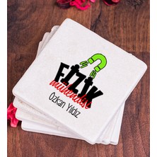Hediye Dükkanı Kişiye Özel  Fizik Mühendisi Taş Bardak Altlığı