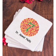 Hediye Dükkanı Kişiye Özel  Göz Doktoru Taş Bardak Altlığı