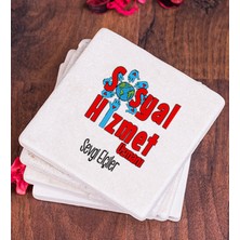 Hediye Dükkanı Kişiye Özel  Sosyal Hizmet Uzmanı Taş Bardak Altlığı