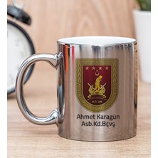 Hediye Dükkanı Kişiye Özel Kara Kuvvetleri Silver Kupa Bardak