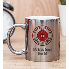 Hediye Dükkanı Kişiye Özel İnfaz Koruma Memuru Silver Kupa Bardak