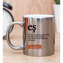 Hediye Dükkanı Kişiye Özel Eş Kelime Anlamı Silver Kupa Bardak