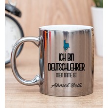 Hediye Dükkanı Kişiye Özel Erkek Almanca Öğretmeni Silver Kupa Bardak
