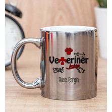 Hediye Dükkanı Kişiye Özel Veteriner Hekim Silver Kupa Bardak
