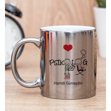 Hediye Dükkanı Kişiye Özel Psikolog Silver Kupa Bardak