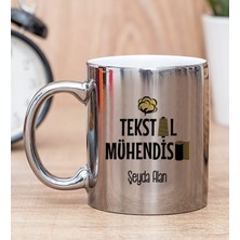Hediye Dükkanı Kişiye Özel Tekstil Mühendisi Silver Kupa Bardak