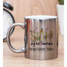 Hediye Dükkanı Kişiye Özel Sınıf Öğretmeni Silver Kupa Bardak
