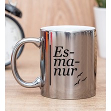 Hediye Dükkanı Kişiye Özel İsme Özel Heceli Silver Kupa Bardak