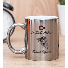Hediye Dükkanı Kişiye Özel Askere Hediye Silver Kupa Bardak
