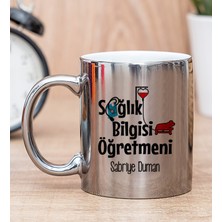 Hediye Dükkanı Kişiye Özel Sağlık Bilgisi Öğretmeni Silver Kupa Bardak