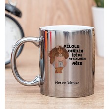 Hediye Dükkanı Kişiye Özel İçime Attıklarım Ağır Silver Kupa Bardak