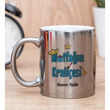 Hediye Dükkanı Kişiye Özel Mutfağın Kraliçesi Silver Kupa Bardak