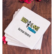 Hediye Dükkanı Kişiye Özel  Radyoloji Teknikeri Taş Bardak Altlığı