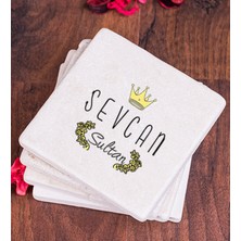 Hediye Dükkanı Kişiye Özel  Evimizin Sultanı Taş Bardak Altlığı