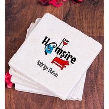 Hediye Dükkanı Kişiye Özel  Hemşire Taş Bardak Altlığı