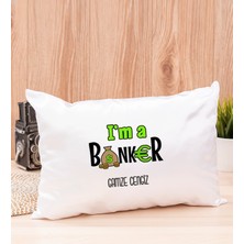 Hediye Dükkanı Kişiye Özel  Bankacı Dikdörtgen Yastık