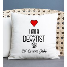 Hediye Dükkanı Kişiye Özel  Dentist Kare Yastık