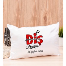 Hediye Dükkanı Kişiye Özel  Diş Hekimi Dikdörtgen Yastık