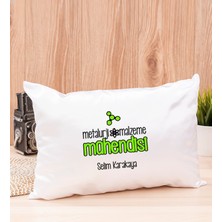 Hediye Dükkanı Kişiye Özel  Metalurji ve Malzeme Mühendisi Dikdörtgen Yastık