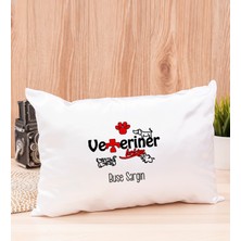 Hediye Dükkanı Kişiye Özel  Veteriner Hekim Dikdörtgen Yastık