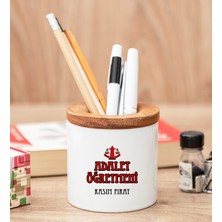 Hediye Dükkanı Kişiye Özel  Adalet Öğretmeni Kalemlik