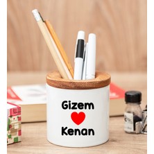 Hediye Dükkanı Kişiye Özel  Sevgililere Özel Isim Yazılı Kalemlik