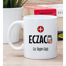 Hediye Dükkanı Kişiye Özel Eczacı Beyaz Kupa Bardak