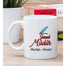 Hediye Dükkanı Kişiye Özel Genel Müdür Beyaz Kupa Bardak